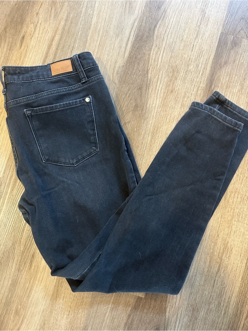 Judy Blue Black Straight Leg Jeans - Picture 8 of 8